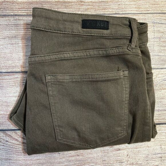 Kut from the Kloth Women's 12 High Rise Ankle Skinny Jeans Green - Picture 1 of 7